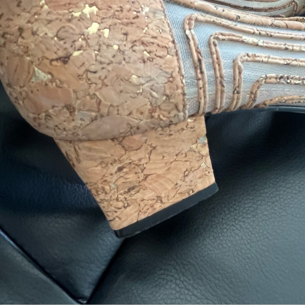 J.Renee Cork & Mesh Low heel shoes - Picture 6 of 7